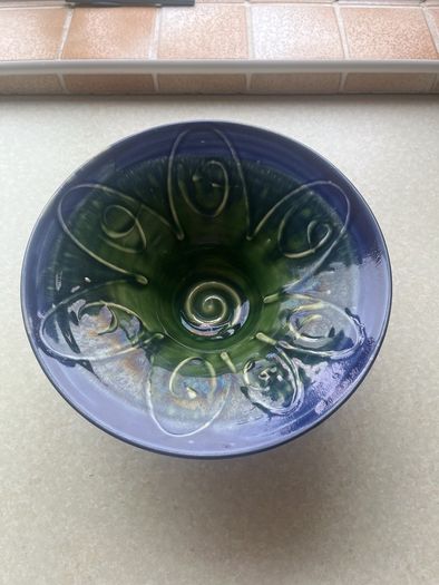Vintage 2 Large Pottery Bowls as New