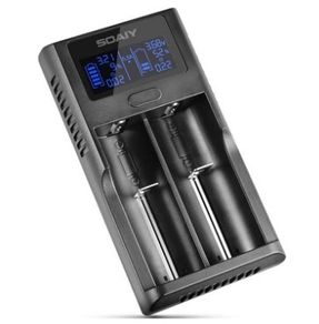 SOAIY Universal LCD Battery Charger 18650 Intelligent Charging Station with Display