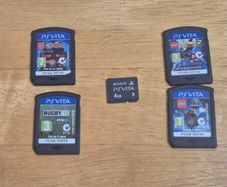 4 PSVita Games + Memory Card