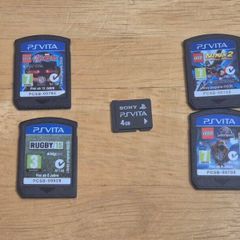4 PSVita Games + Memory Card