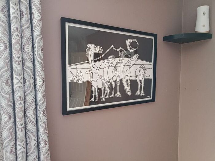 Cesar Manrique Framed Art Print Camellos en la noche 1977