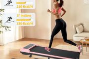 Walking Pad Treadmill Running Home Electric Machine Remote Incline Bluetooth Pink - Free Delivery