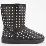 Black Studded Winter Boots Image 2