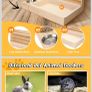 3 in 1 Litter tray, Food and Hay Feeder Image 3
