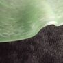Vintage Green glass, footed glass bowl Image 6