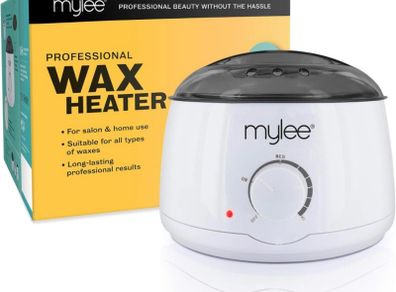 Professional Wax Heater Warmer with Handle Pot 500ml for Paraffin, Soft & Creme Wax, Salon Quality Hair Removal, Depilatory Waxing Melter, Adjustable Temperature (FREE POSTAGE)