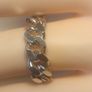 925 Sterling Silver Chain Link Ring. Image 8