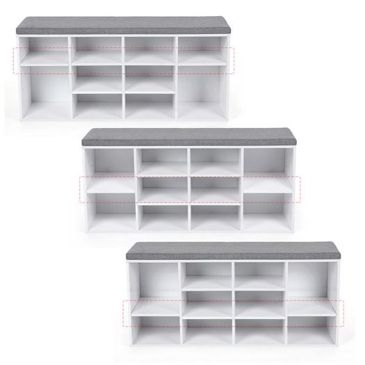 Shoes Cupboard Storage With Cushion - Free Delivery