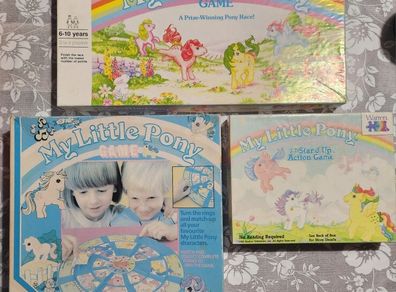 Vintage G1 My Little Pony - Board Game Bundle