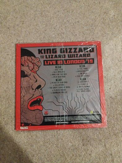 King Gizzard live in London 19 2lp red vinyl