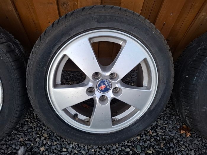 Saab 16" Alloys C/w 4 Good Tyres - 205x50x16 - Excellent!