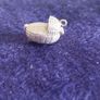 Vintage Sterling Silver 925 Cradle Basket Pendant or Charm. Image 3