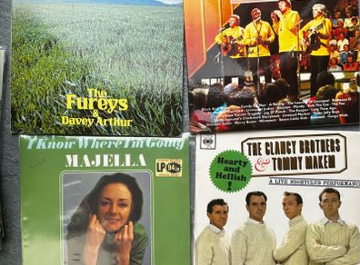 Irish Trad/Ballad vinyl albums records in vg+ condition. 3 euros for single albums and 5 euros for double albums