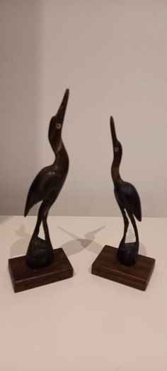 Minature Horn Crane /Heron /Stork Bird Set of 2