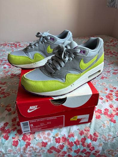 Air Max 1 - Grey/Green Womens