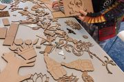 Laser cut wooden shapes