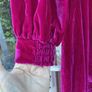 Magenta velvet Kitri Dress Image 4