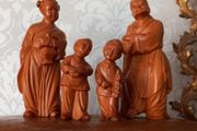 Chinese carved wood figures