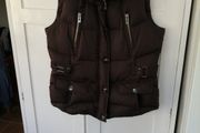 Esprit Brown Gilet Feather Filling Size 16
