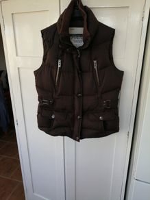 Esprit Brown Gilet Feather Filling Size 16