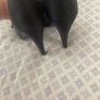 Black satin high heels Image 4