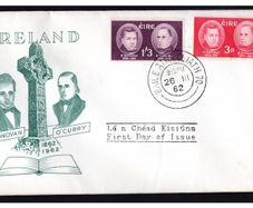 1962 Ireland O'Donovan/O'Curry Commemorative Stamps Illustrated First Day Cover (FDC)