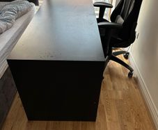 Large Malm desk with pull out slider