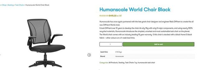 Ergonomic office chair