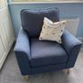 Navy Armchair from Next Image 4