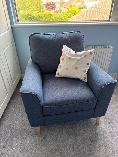 Navy Armchair from Next