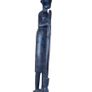 African Statue Ebony Carved Wood Figure Vintage Sculpture Statues Image 3