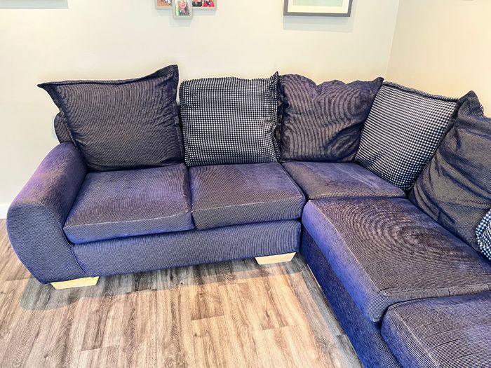Navy Corner Sofa