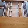 Kitchen Table Solid Oak, Glass top, 6 chairs Image 6