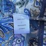 Ladies Cornflower Blue Paisley Printed Lace insert Midi Dress from Jessica Graaf Image 2