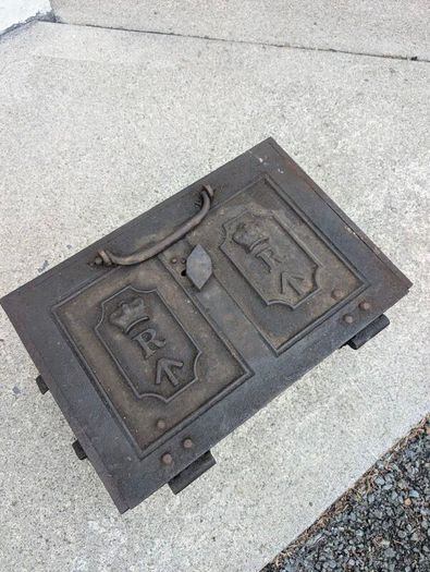 3x Antique Victorian Cast Iron Strong Boxes (c.1850) Heavy Duty and Rare