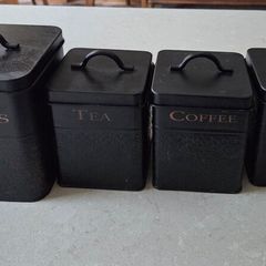 Caddies for Tea Coffee Sugar Biscuits