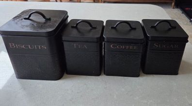 Caddies for Tea Coffee Sugar Biscuits