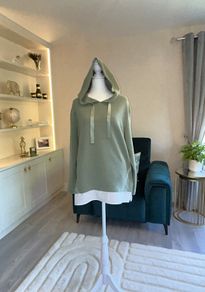Ladies Twist Two in One Ribbed Pullover from Pamela Scott Size UK 14 / EU 42