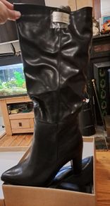 Black boots High heels size 10 or 43