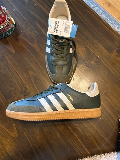 Adidas Sambas Green Dupes Size 6 New