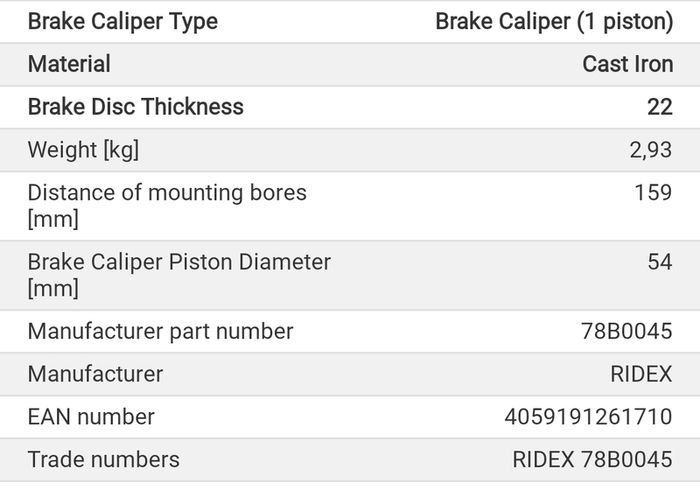 A4, A6, Passat brake calipers (pair)