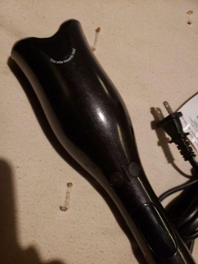 Fabulous Black Chi Spin n Curl curling wand hair curler BNWB