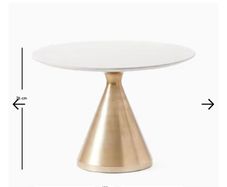 West Elm marble top table seats 4