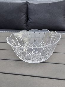 Vintage Waterford Crystal Scallopped Edge Fruit Bowl