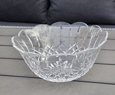 Vintage Waterford Crystal Scallopped Edge Fruit Bowl