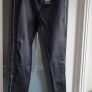 BANNED APPAREL Alternative Black Waxed Jeggings with Silver Studded Seams - Sz L (Fit 14-16UK) - Bnwt Rrp 89 Image 3