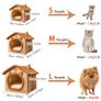 Foldable Pet House Removable Washable Cat House Puppy Cave Sofa Pet Bed House for Extra Small Dogs and Small and Medium Cats Image 3