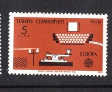 1979 Turkey (Turkiye) Europa Post and Telecommunications Commemorative Stamps Mint Never Hinged (MNH)