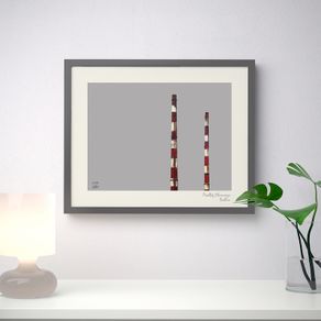 Poolbeg Chimneys, Limited Edition Grey or Black Framed Print