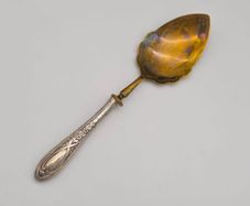 Antique 1800s Silver 800 Dessert Spoon Swiss